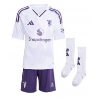 Camisa de Futebol Manchester United Amad Diallo #16 Equipamento Secundário Infantil 2025-26 Manga Curta (+ Calças curtas)